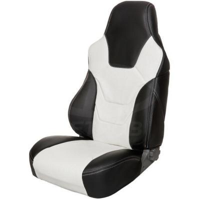 Авточехол  "PILOT B"  RECARO  Экокожа  (размер L)  Черный-Белый ТМ Петров