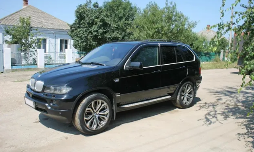 Дефлекторы окон (ветровики) BMW X5 (E53) 2000-2006 ХРОМ.МОЛДИНГ (БМВ Е53) Кобра Тюнинг